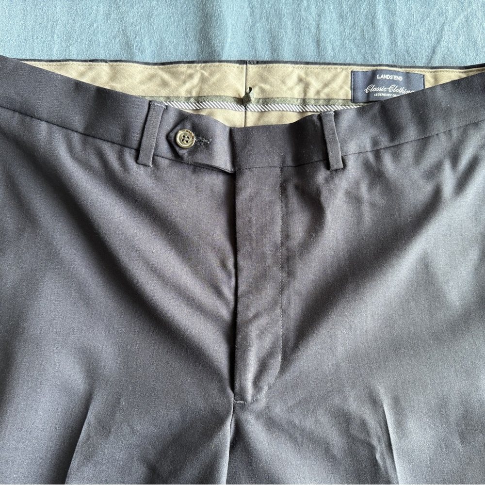 Men's Traditional Fit Wool Year'rounder Dress Trouser